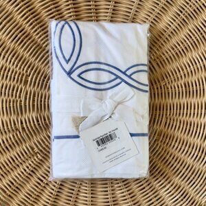 NEW Serena & Lily Bainbridge Piqué Standard Pillow Sham-French Blue